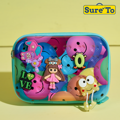 Sureto Mini Pouch with 2 pieces Jibbitz and Sling Smiley