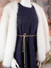 Navy Blue Shimmer Long Dress