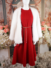 Crimson Red Shimmer Long Dress