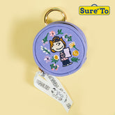 Sureto Purple Peanuts zippered pouch