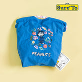 Sureto Royal blue Peanuts drawstring bag Small