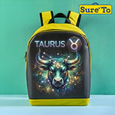Sureto LED Bag Backpack Medium Nylon Neon Yellow with Black Lining Shoulder Strap