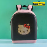 Sureto LED Bag Backpack Small Pink and Black with Black Lining Shoulder Strap Small