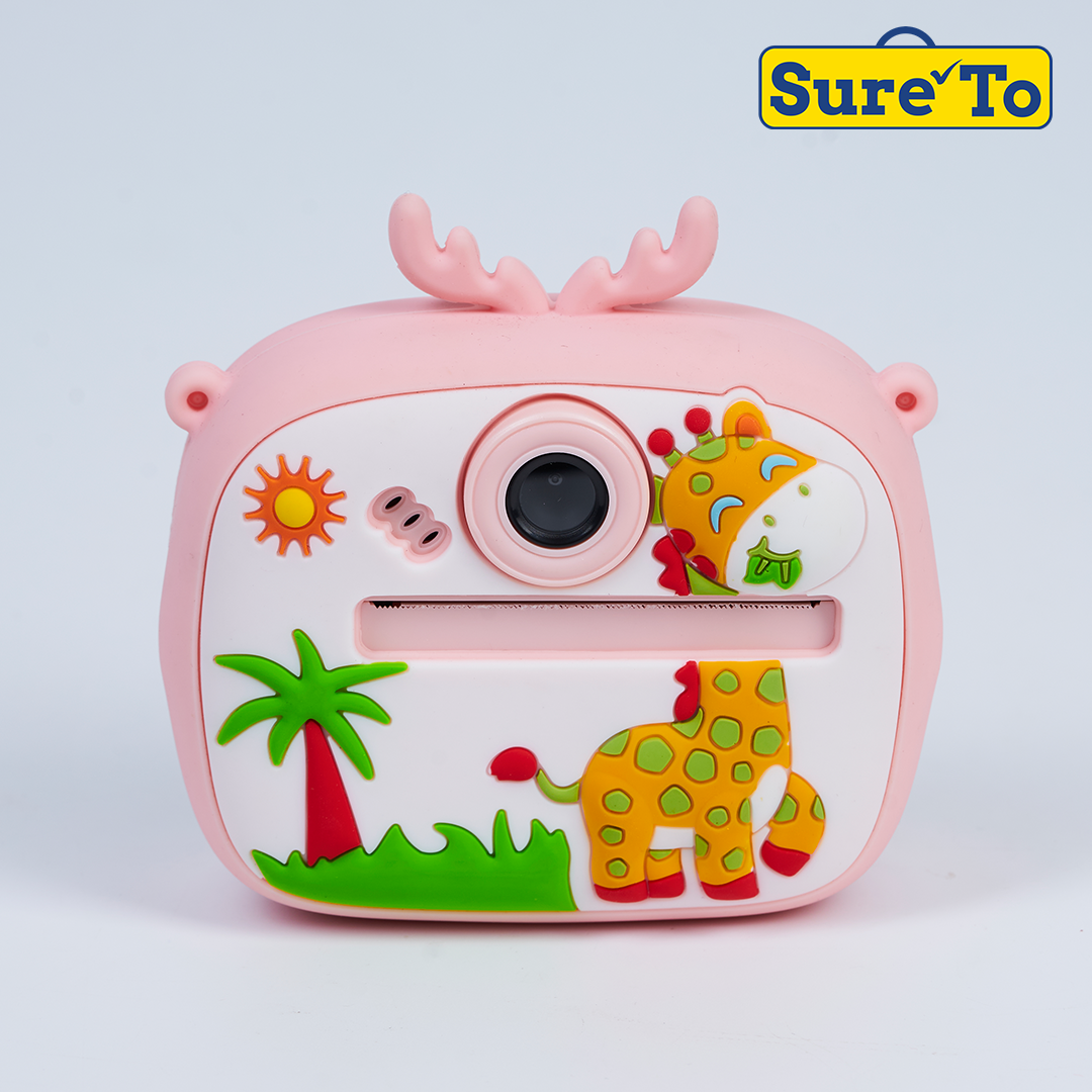 Digital Mini Camera Giraffe Pink