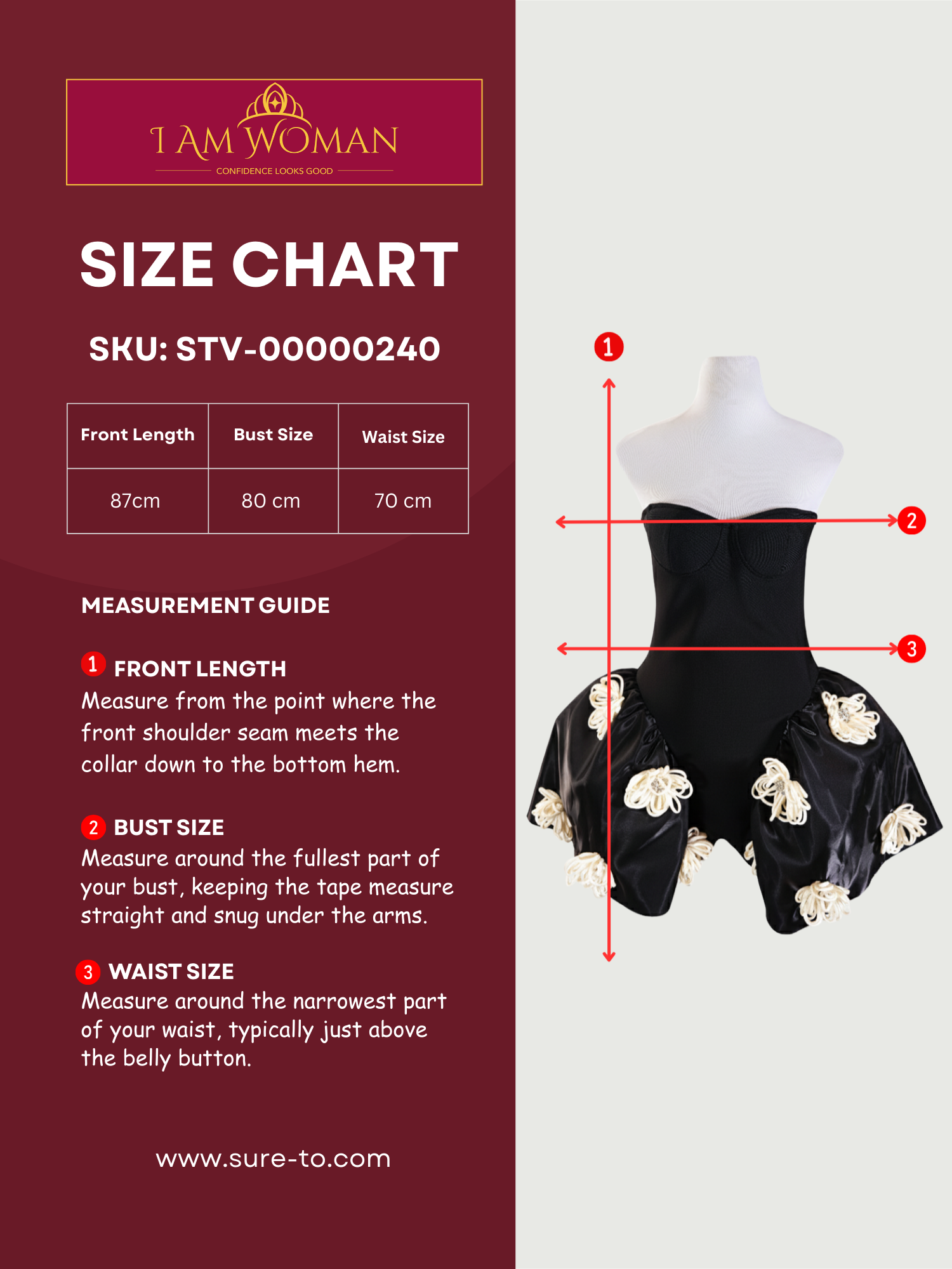 I Am Woman Black Embellished Mini-Dress