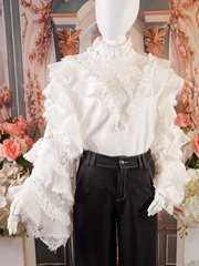 White, Romantic Lace Blouse