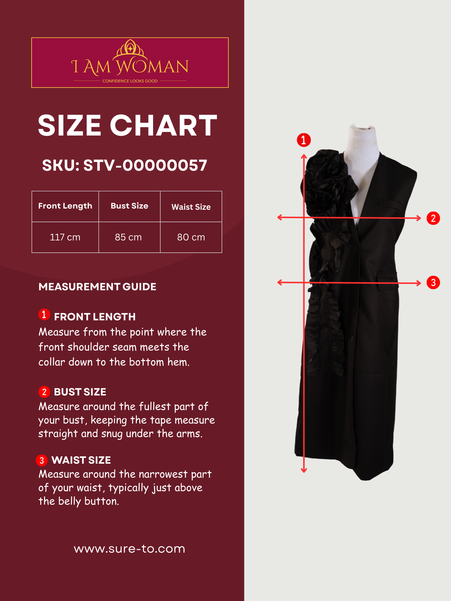 I Am Woman Black Cocktail Long Dress