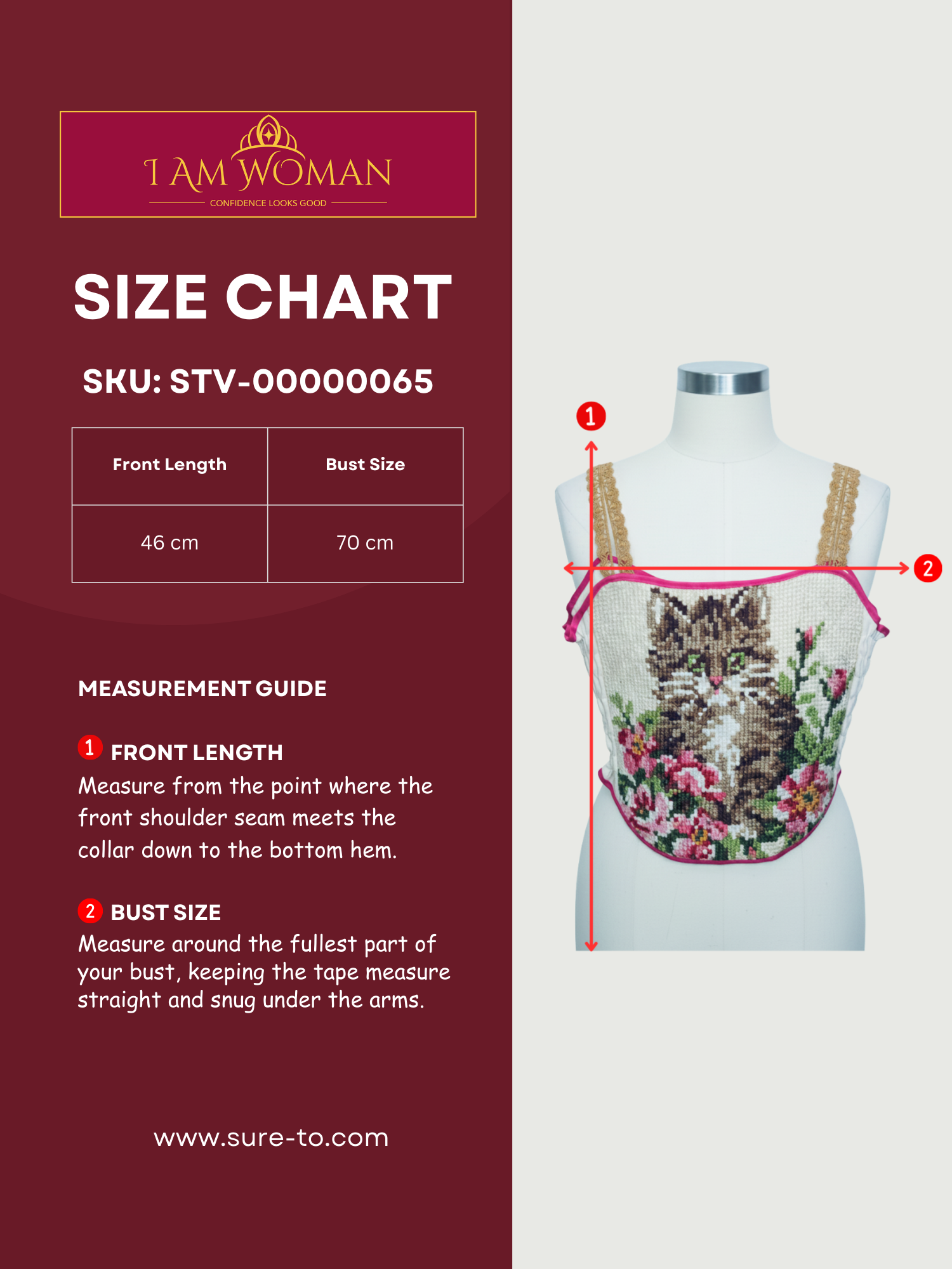 I Am Woman Kitten Tapestry Top