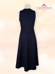 Navy Blue Shimmer Long Dress