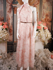 Pink Tiered Maxi Dress