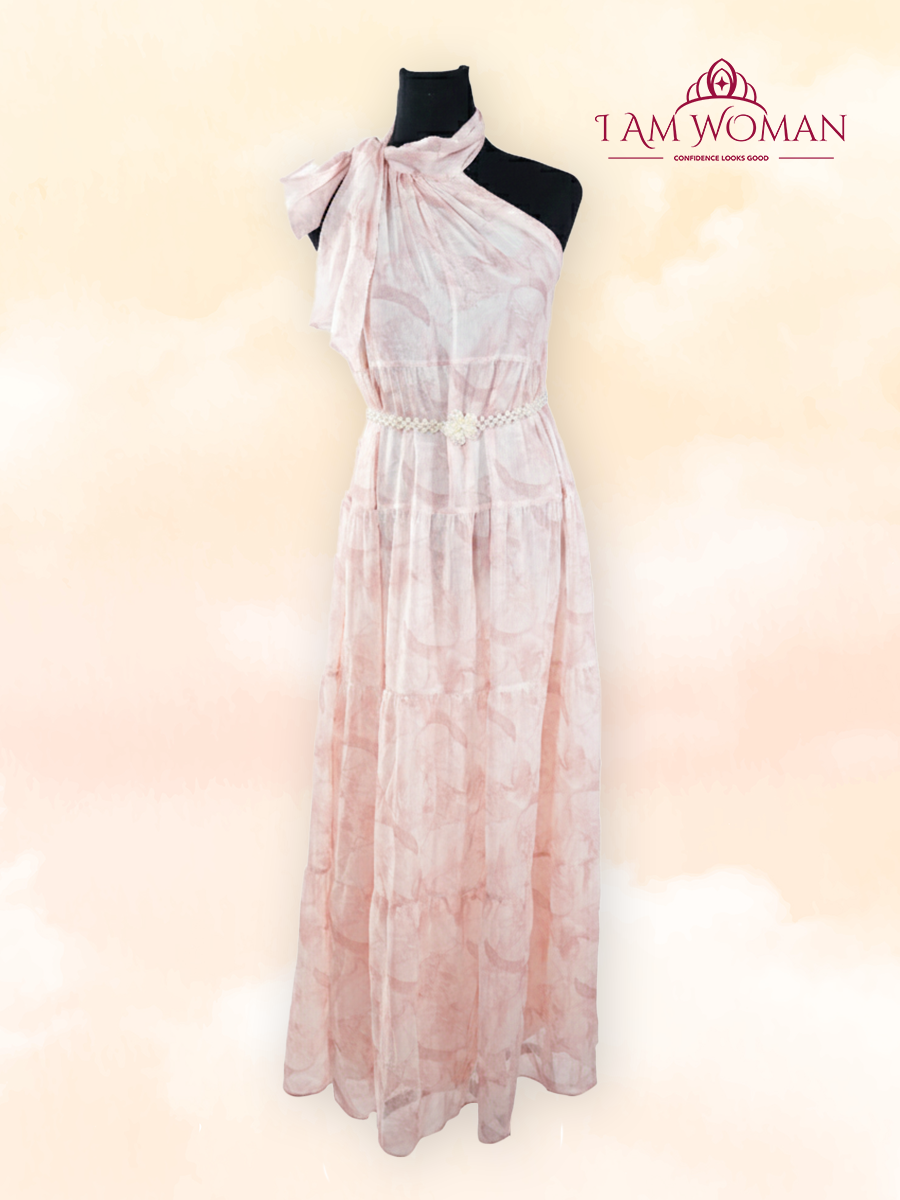 Pink Tiered Maxi Dress