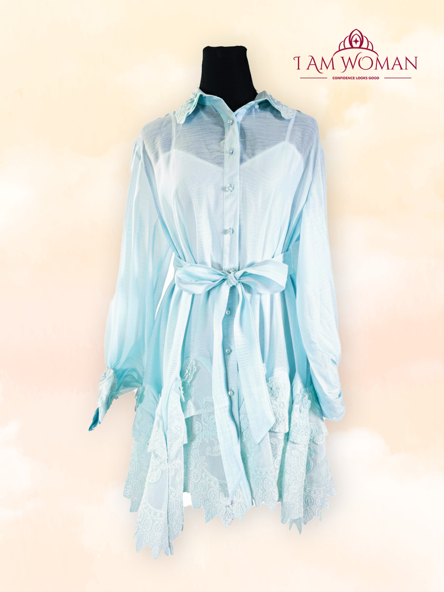 Mint Green Embroid Barong Type Dress