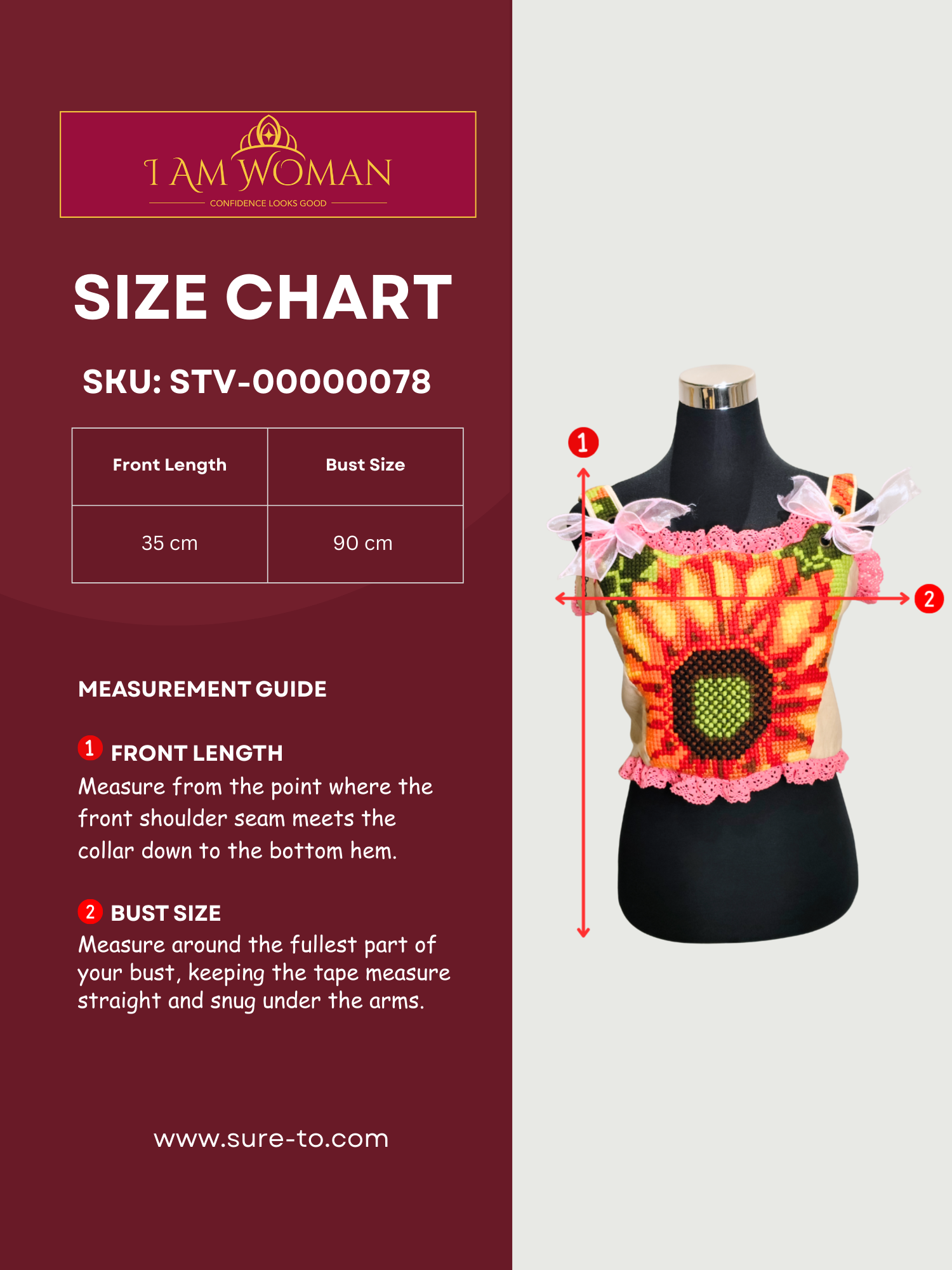 Sunflower Embroidered Cropped Top