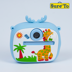 Digital Mini Camera Giraffe Blue
