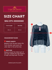 Black Sheer Blouse with 3D Floral Accents