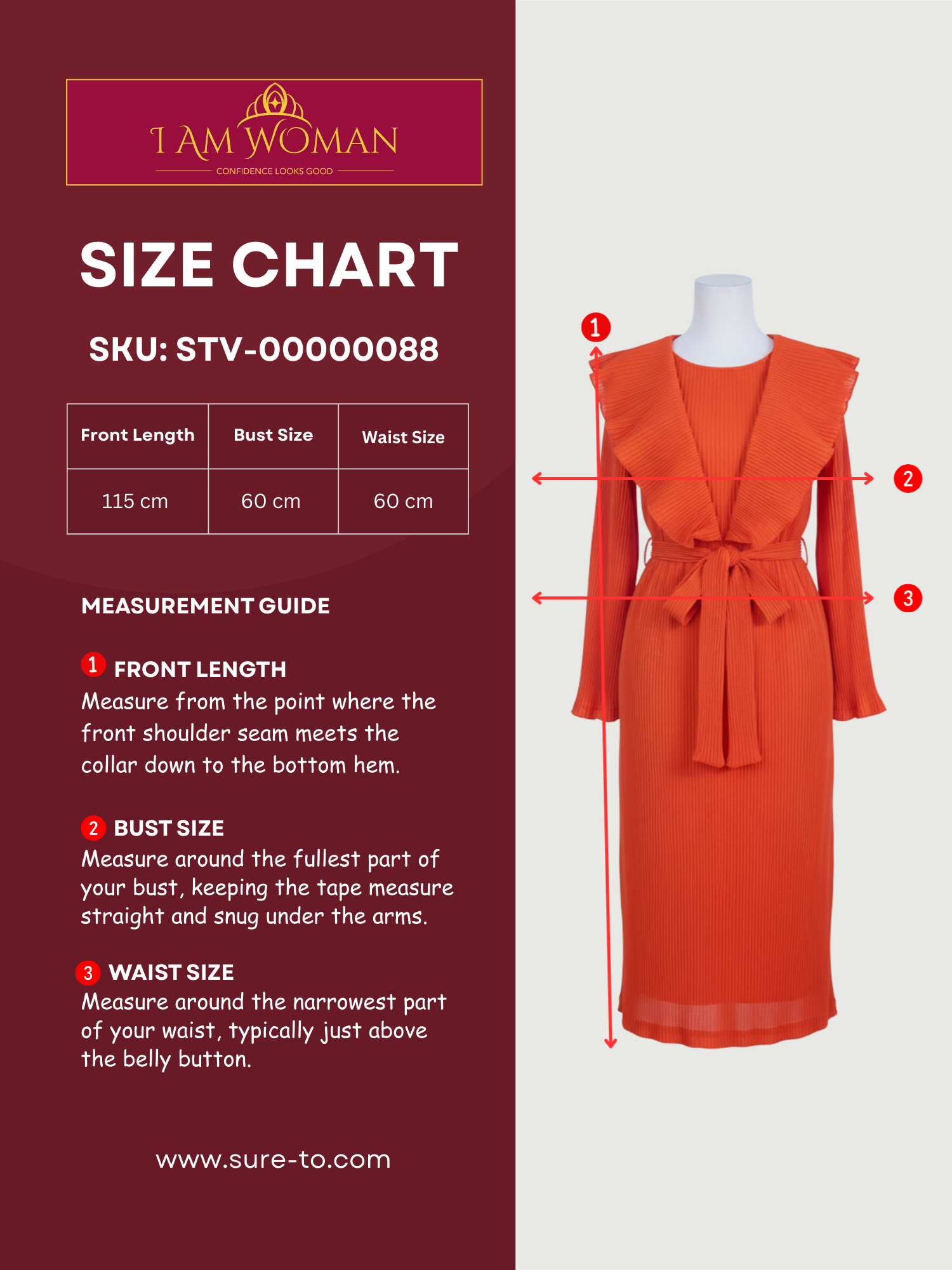 Red Ruffled Long Dress