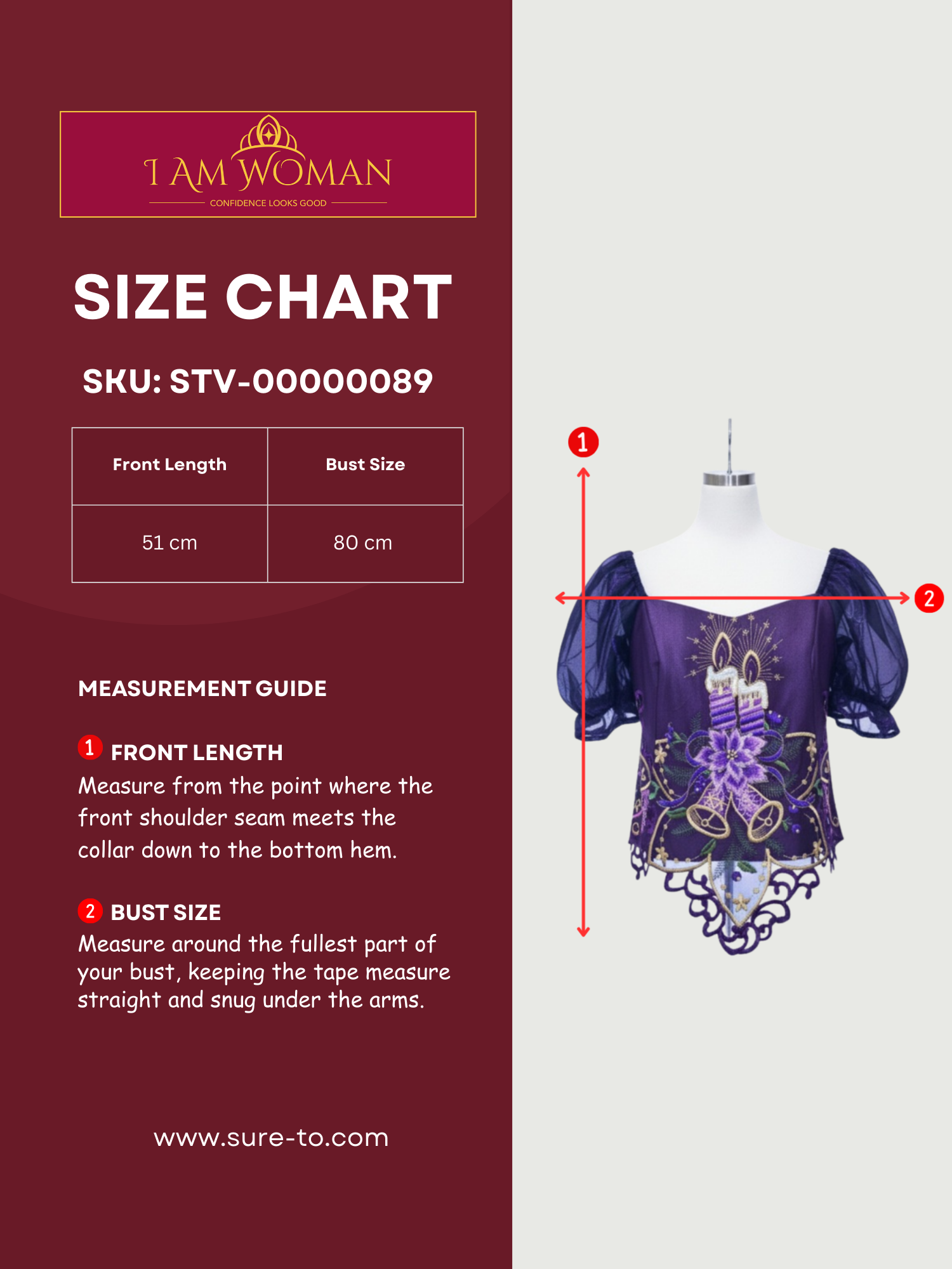 Purple Embroidered Velvet Top