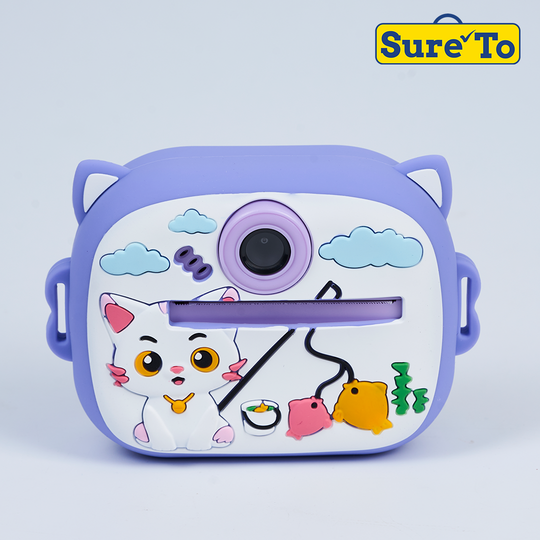 Digital Mini Camera Kitten Purple