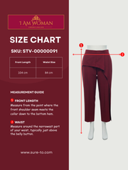 Maroon Wide Leg Trousers