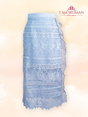 Light Blue Lace Skirt