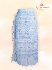 Light Blue Lace Skirt