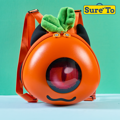 LED Bag Small Loy Eyes Hard-shell PVC Orange for Kids