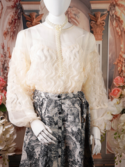 Off-White Ruffled Blouse