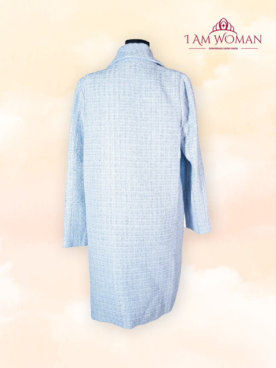 Powdered Blue tweed blazer