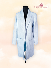 Powdered Blue tweed blazer