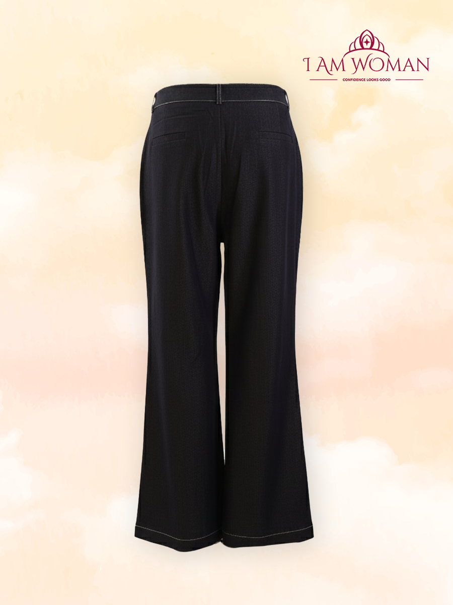 Black Wide Leg Trousers