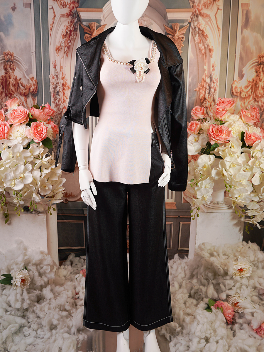 Black Wide Leg Trousers