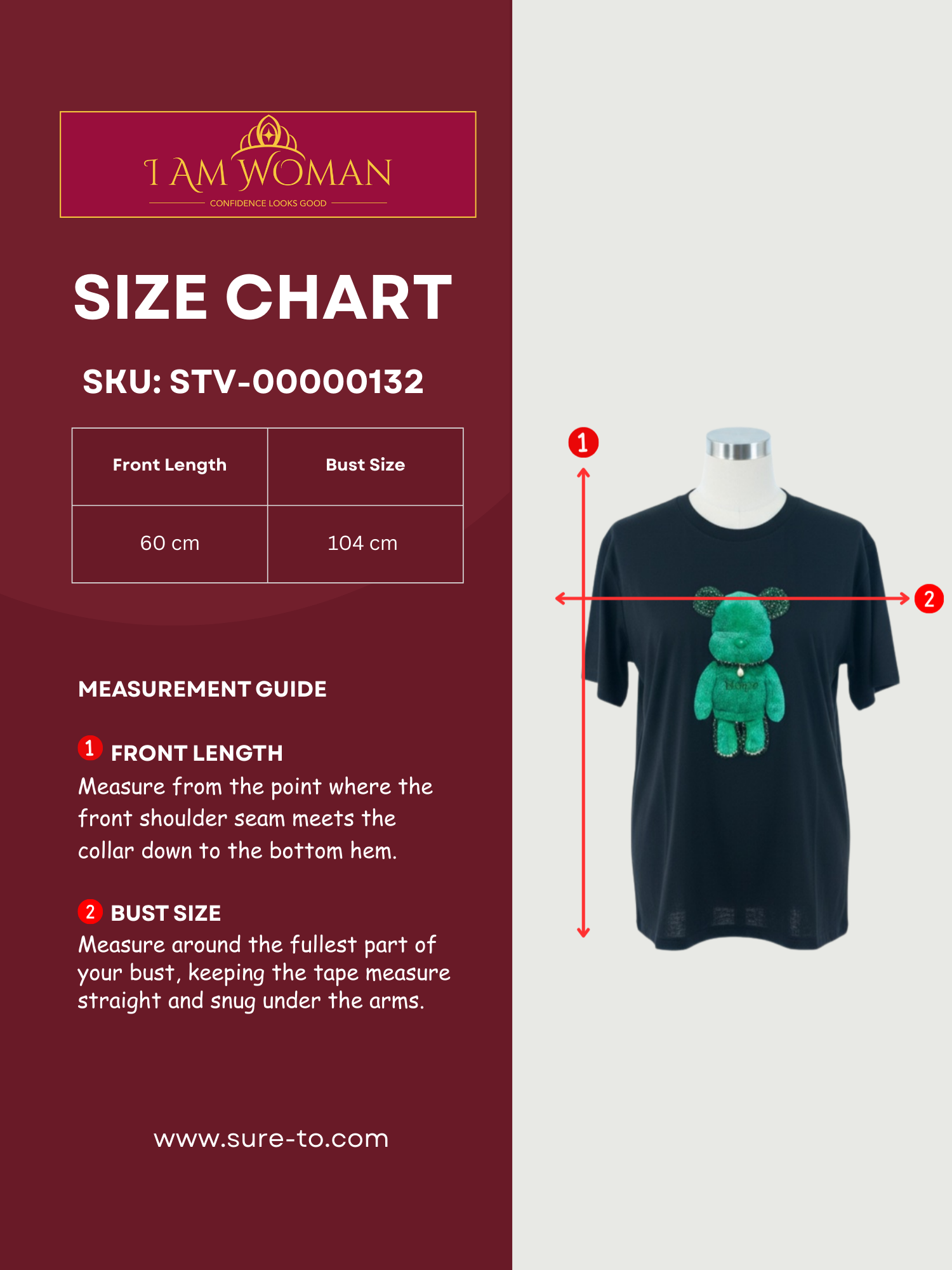 Black T-Shirt with a Teal Teddy Bear Applique