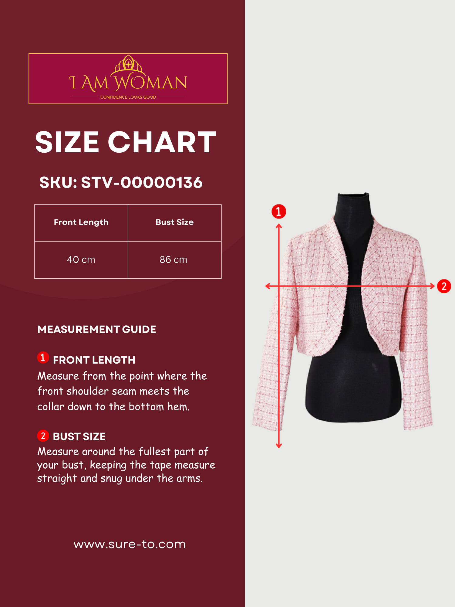 Pink Tweed Cropped Jacket