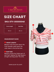 Pink and Cream Striped Sailor Top