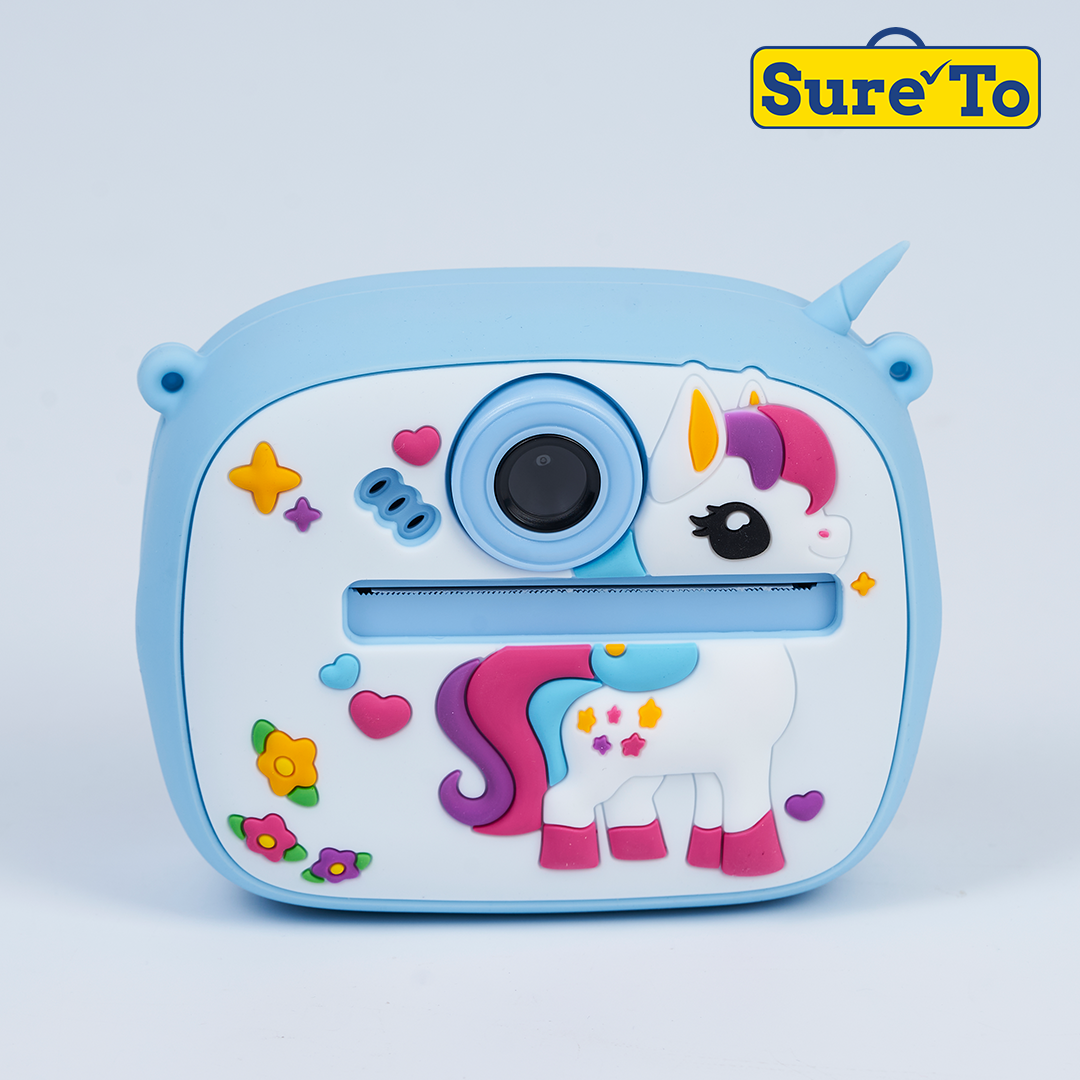 Digital Mini Camera Unicorn Blue