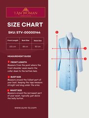 Sky Blue Button Down Long Coat