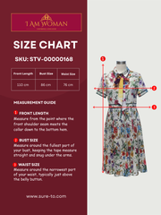 White Floral Print, Pleated Midi Dress