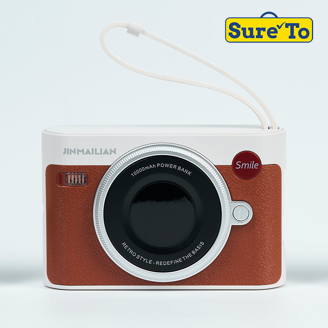 Sureto Powerbank 10000mAh P08 Brown Mini Camera Design