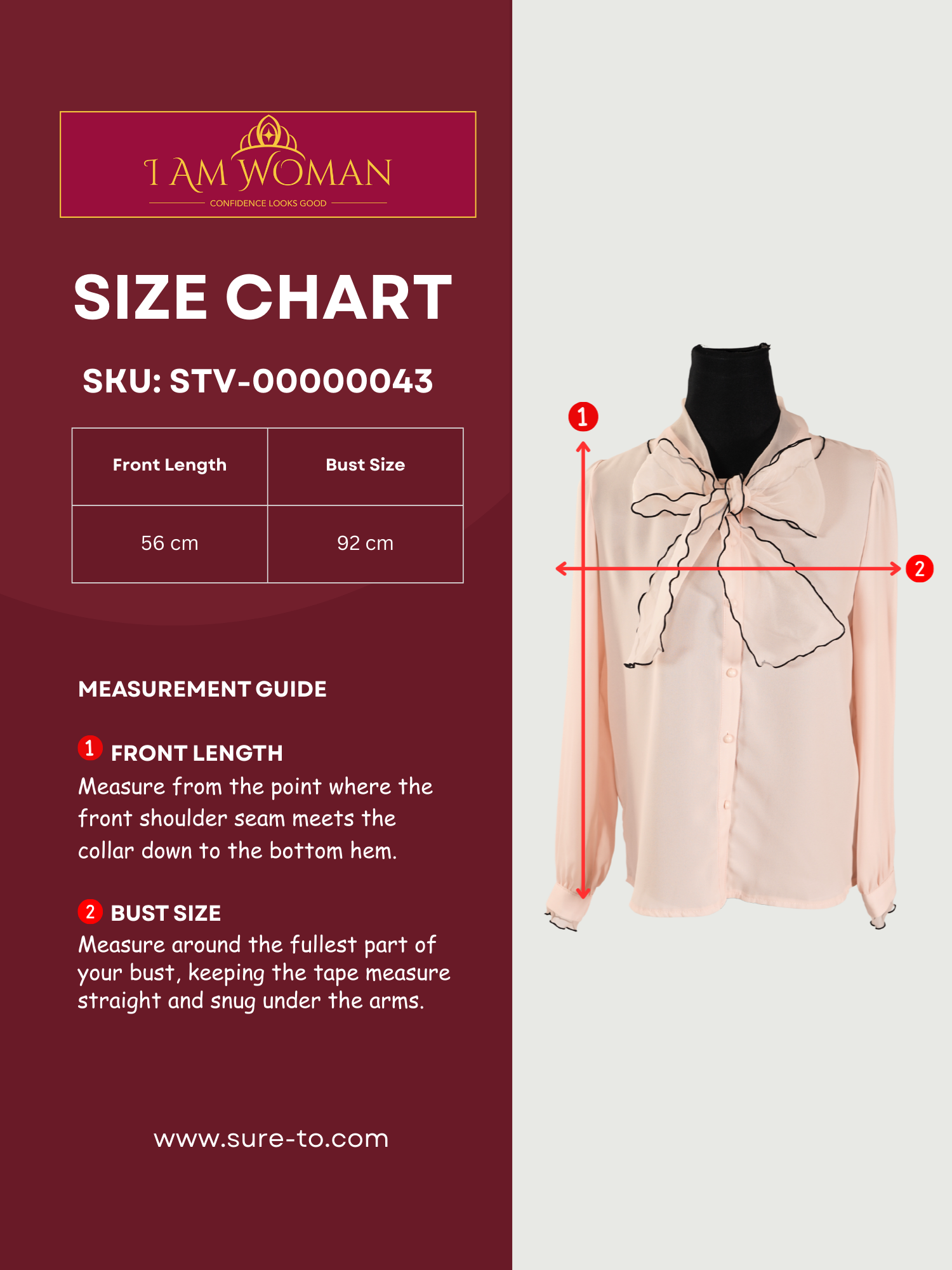 Light Pink Blouse with Black Liner Design