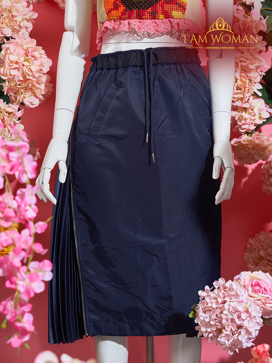 Navy Blue Tulle Skirt
