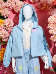 Light Blue Cropped Jacket