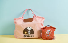 Pink Peanuts drawstring bag Medium