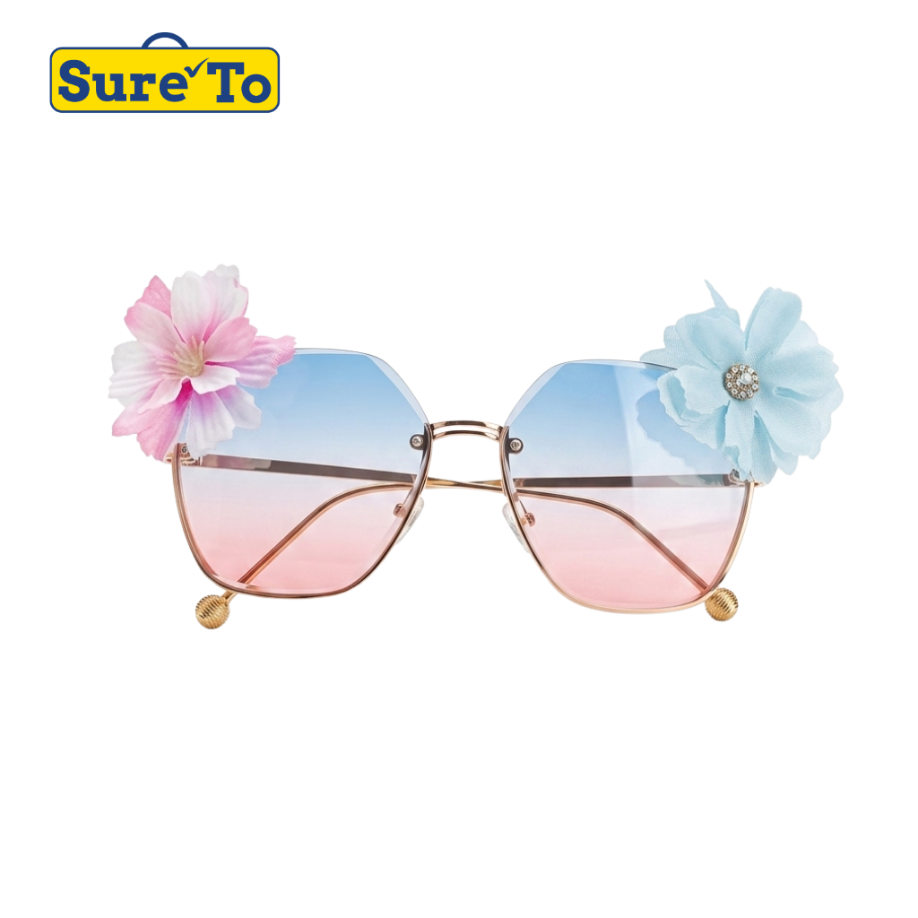 Pink Blue Floral Shades