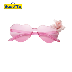 Pink Heart Shape Floral Shades