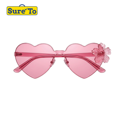 Pink Heart Blossom Sunglasses