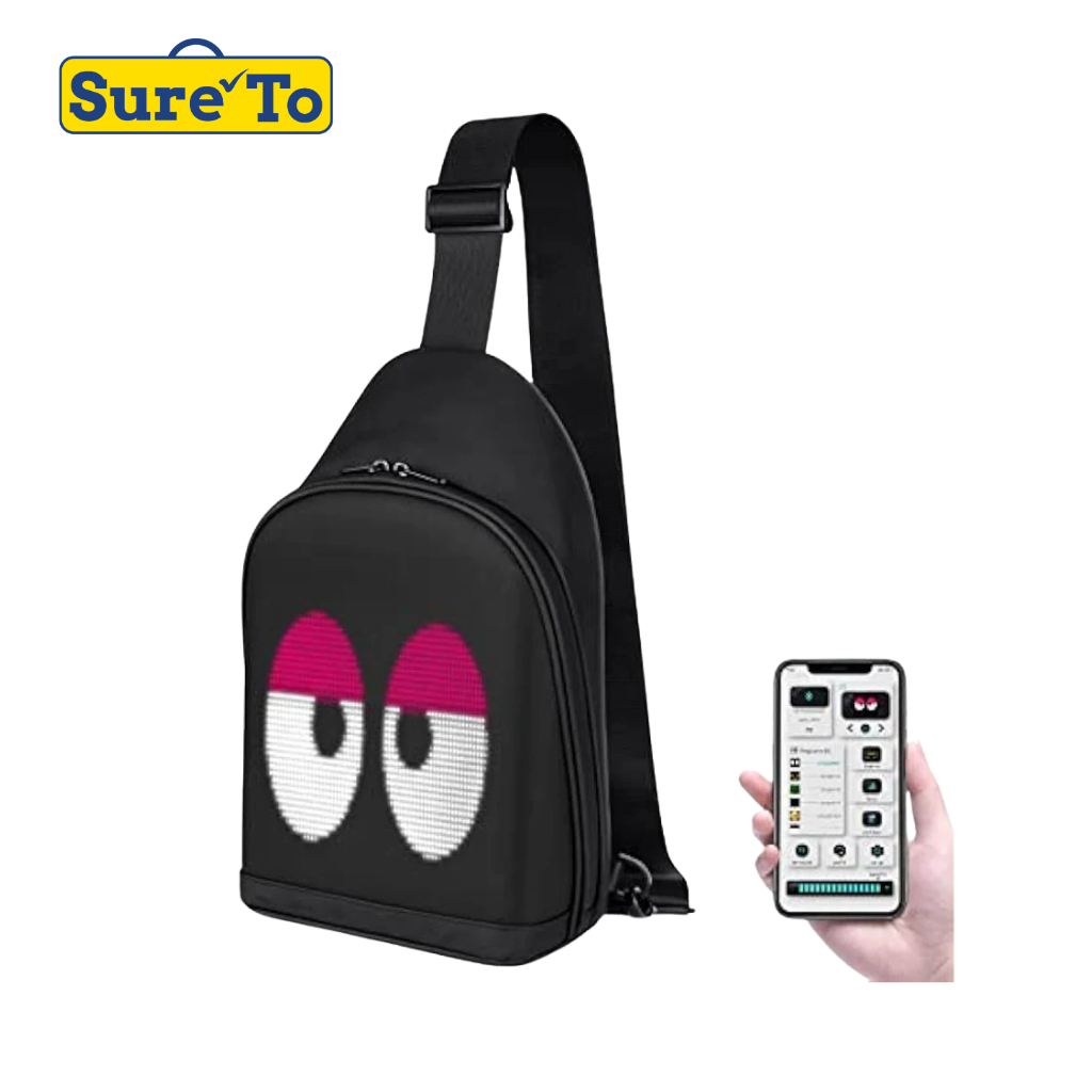 Sureto LED Bodybag Nylon Plain Black