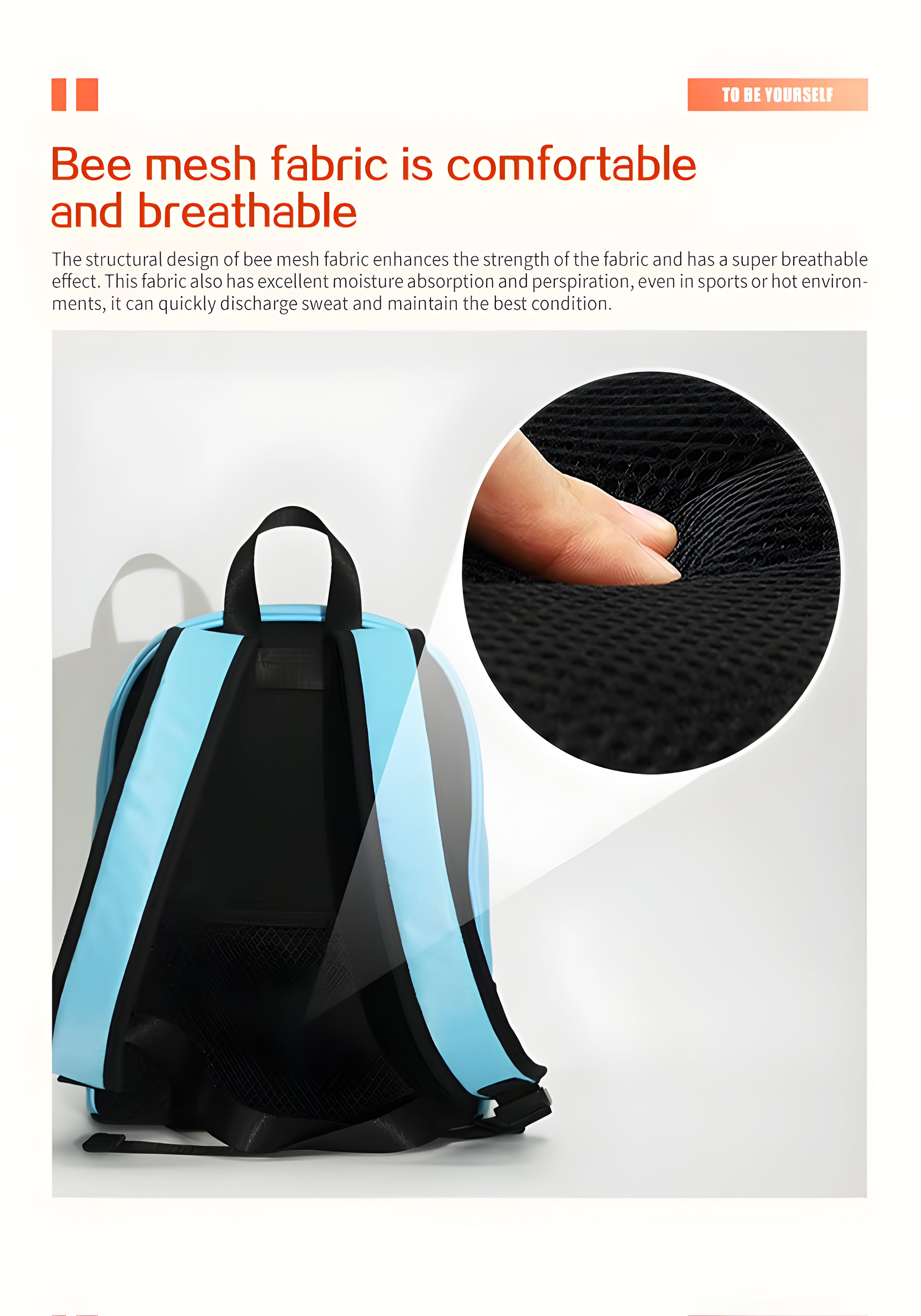 Sureto LED Bag Backpack Nylon Plain Black with Gold Hardware