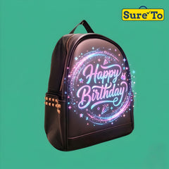 Sureto LED Backpack Designer Plain Black