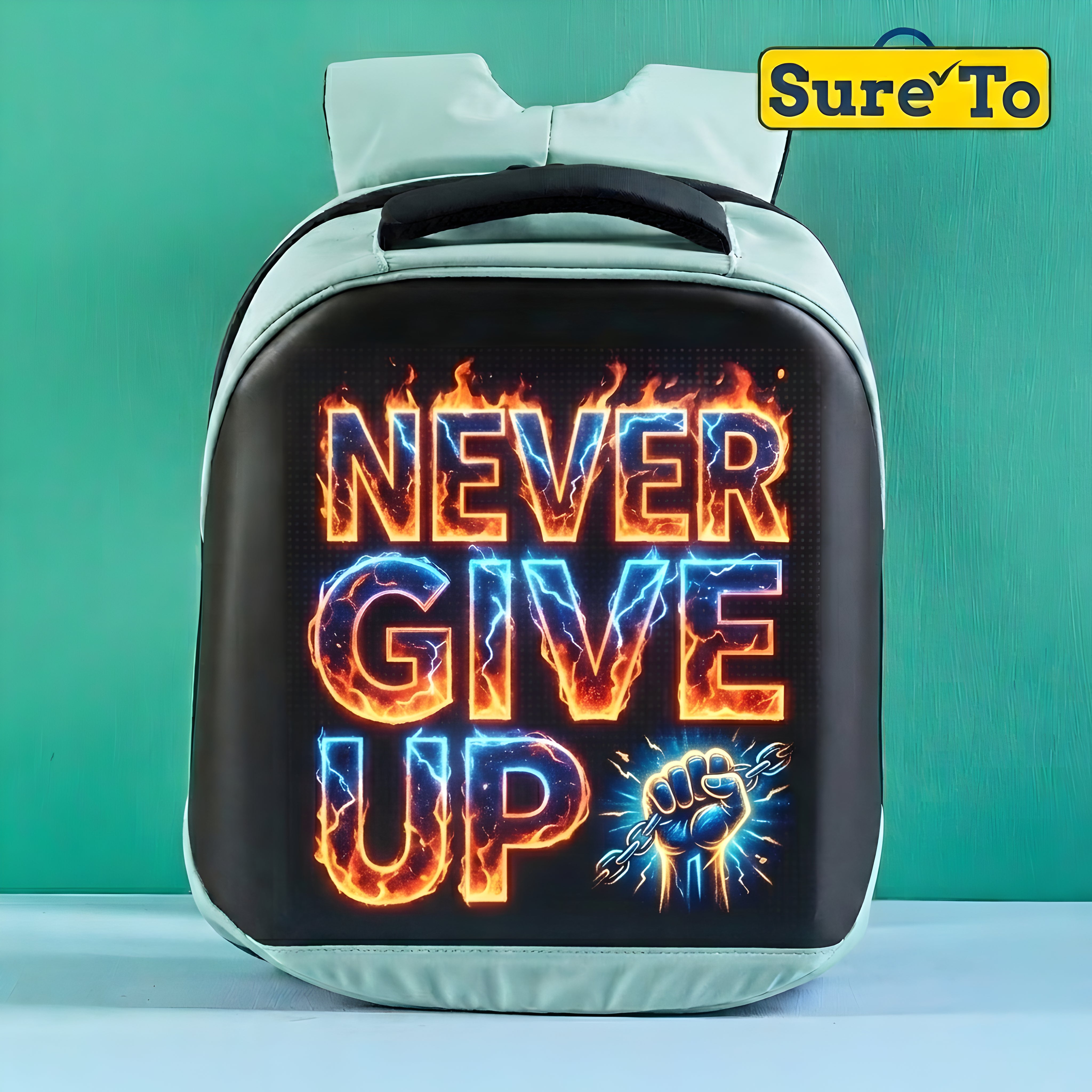 Sureto LED Backpack Nylon Blue and Black