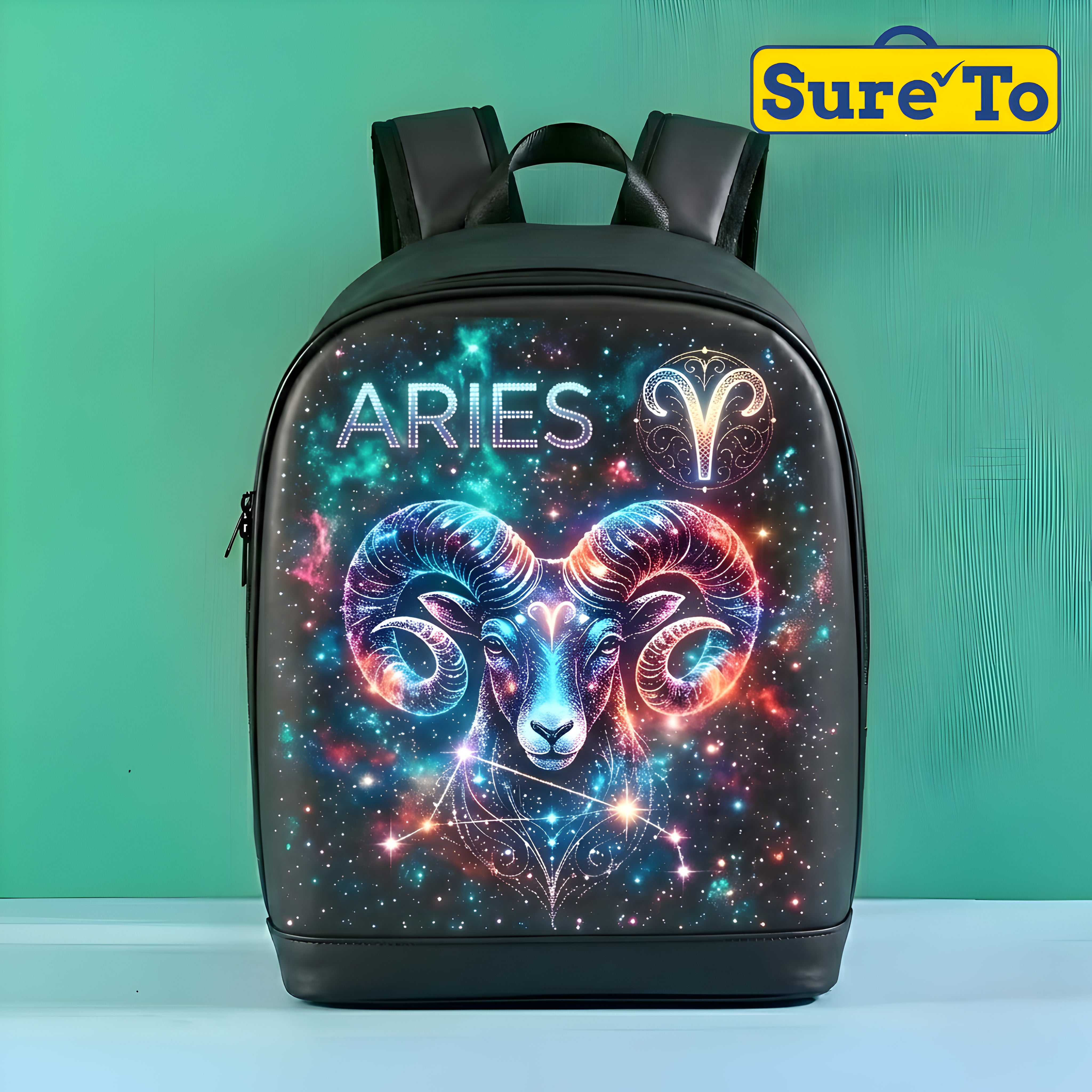 LED Backpack Small Plain Black T7